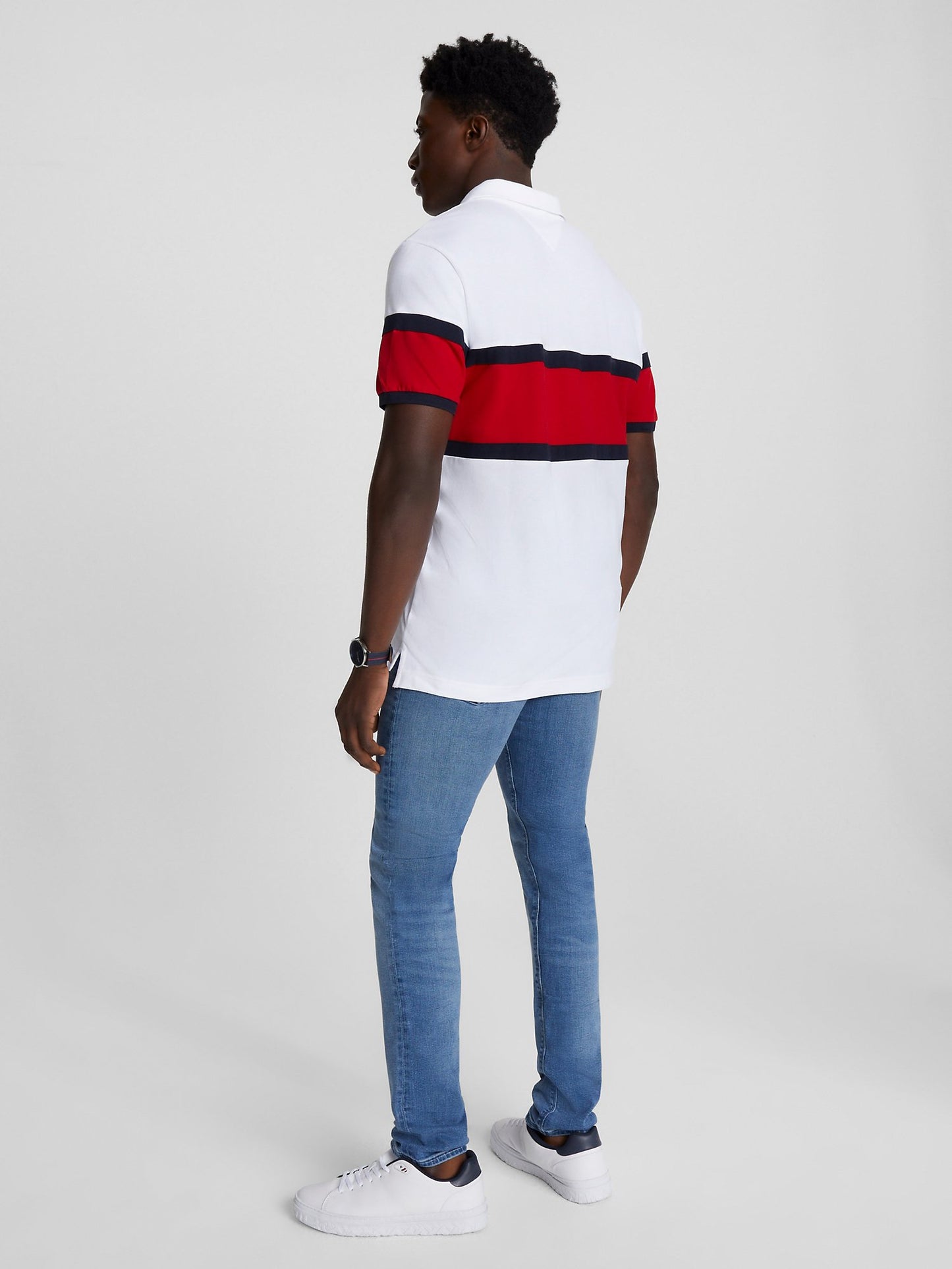 Tommy Hilfiger Slim Fit Colorblock Signature Polo