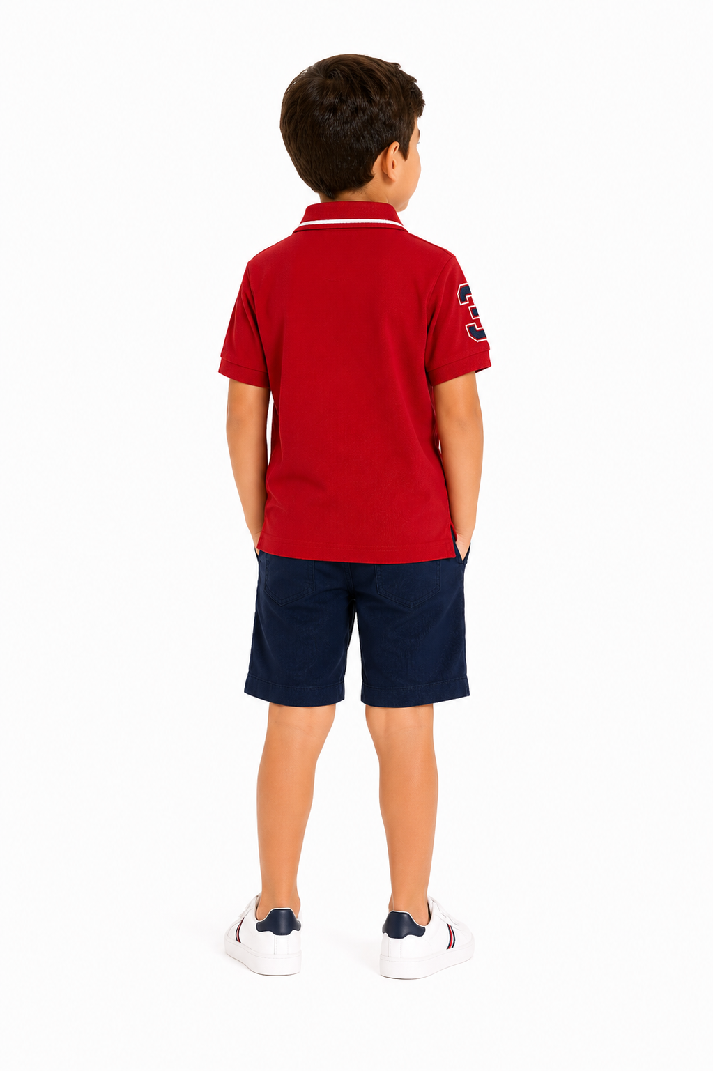 U.S Polo Assn Boys Pique Solid Polo Shirt