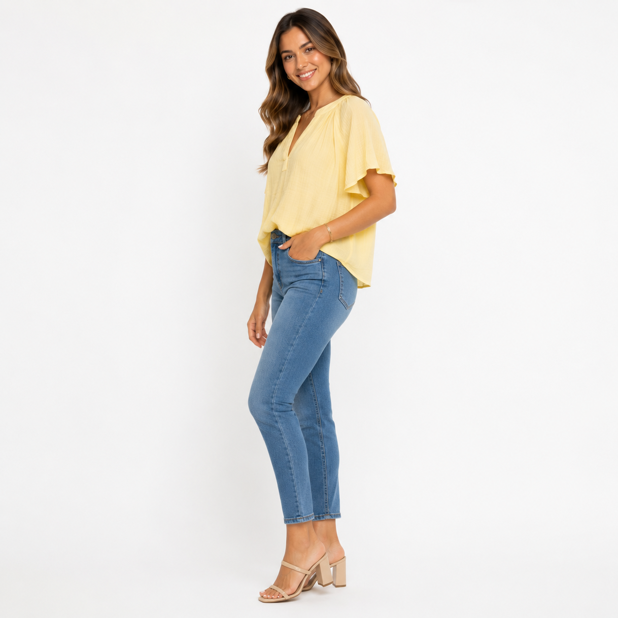 Beachlunchlounge-Yellow blouse from the Beach Lunch Lounge brand