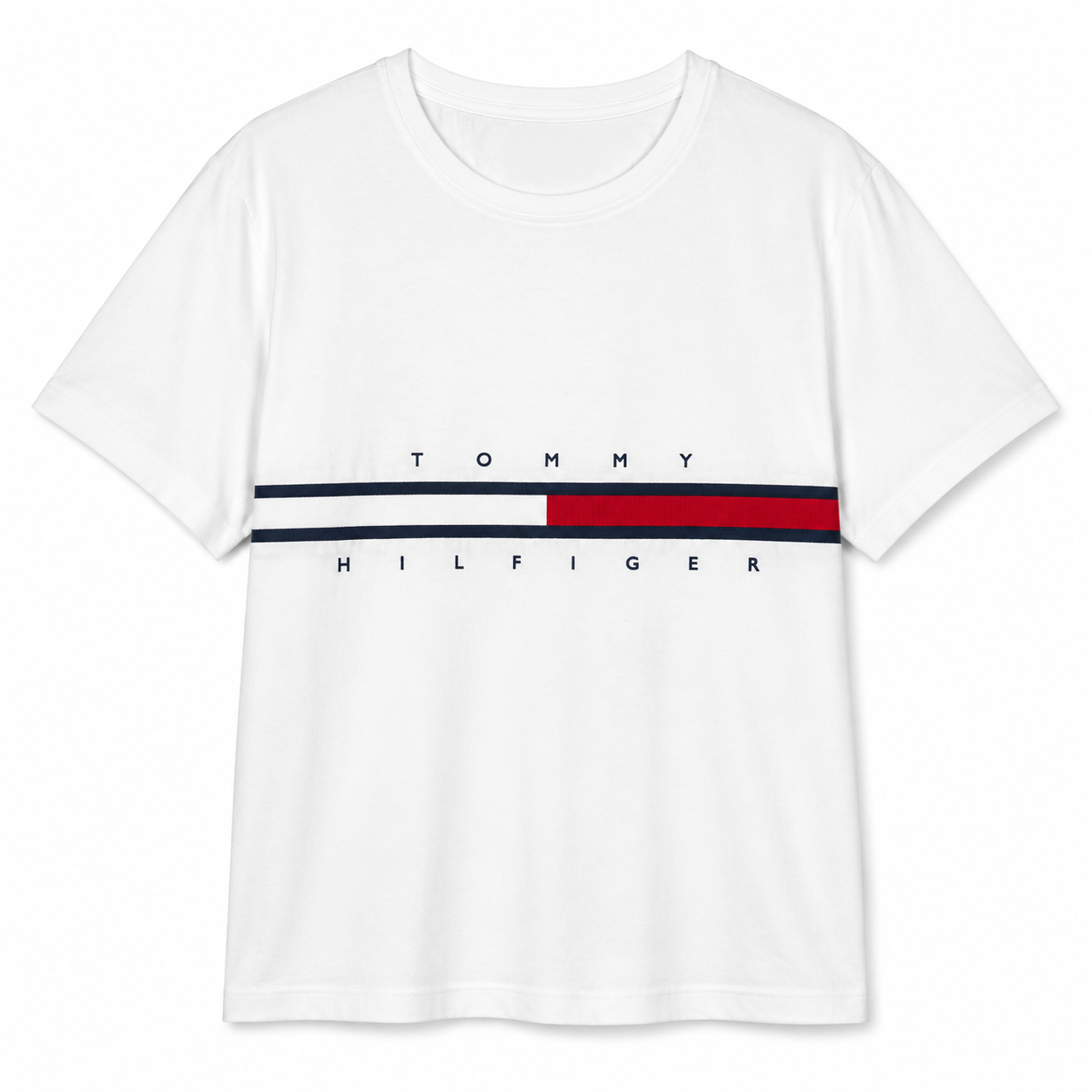 TOMMY HILFIGER-White t-shirt from the Tommy Hilfiger brand