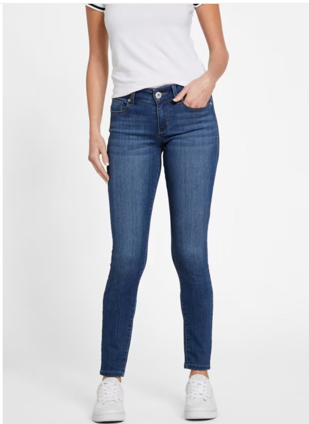 GUESS Sophia Mid-Rise Skinny Jeans