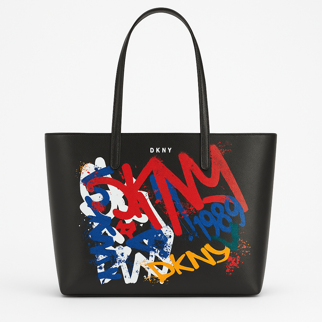 DKNY Bryant Park Large Tote Graffiti Urban Chic Handbag