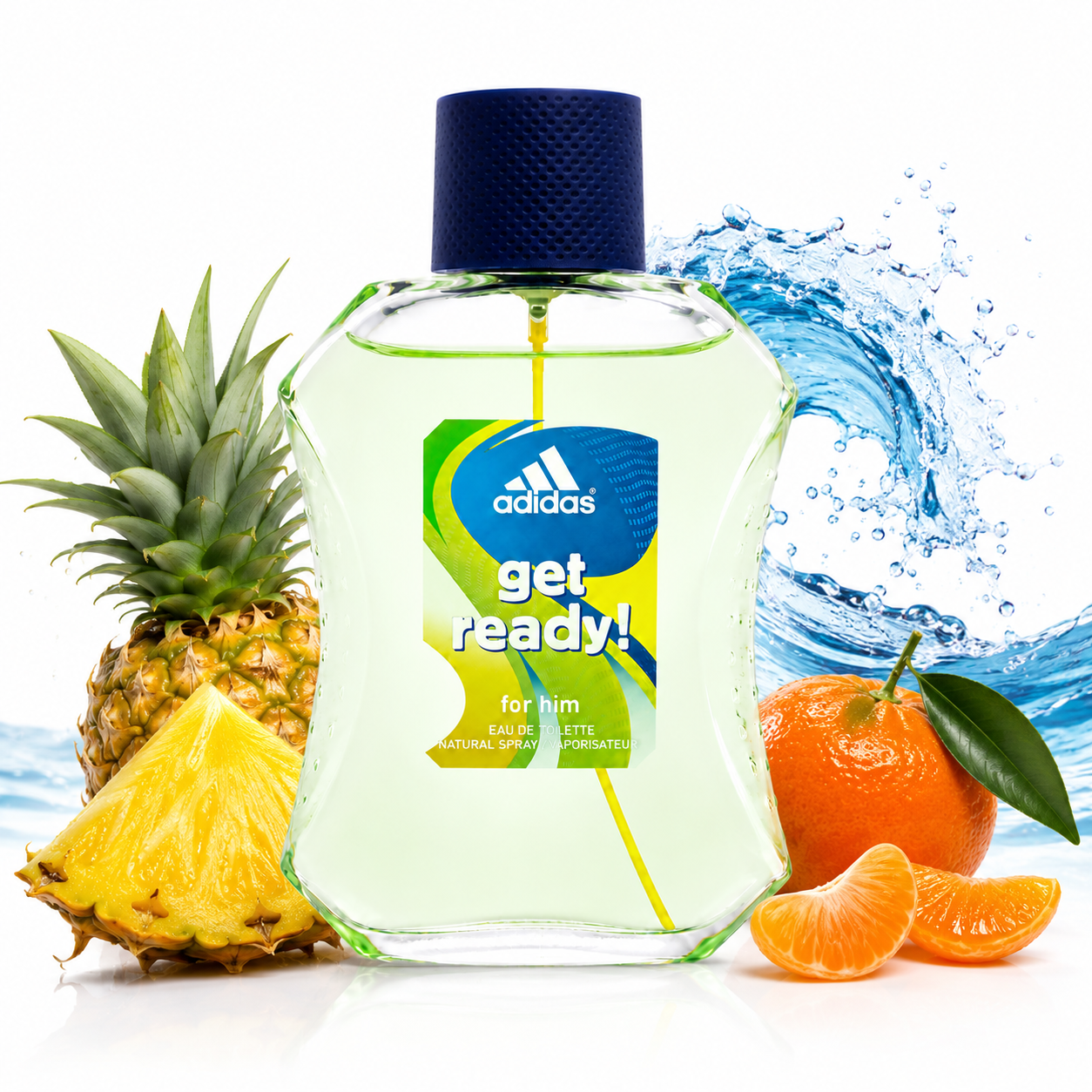 Adidas Get Ready Cologne For Men 3.4 oz Eau De Toilette Spray