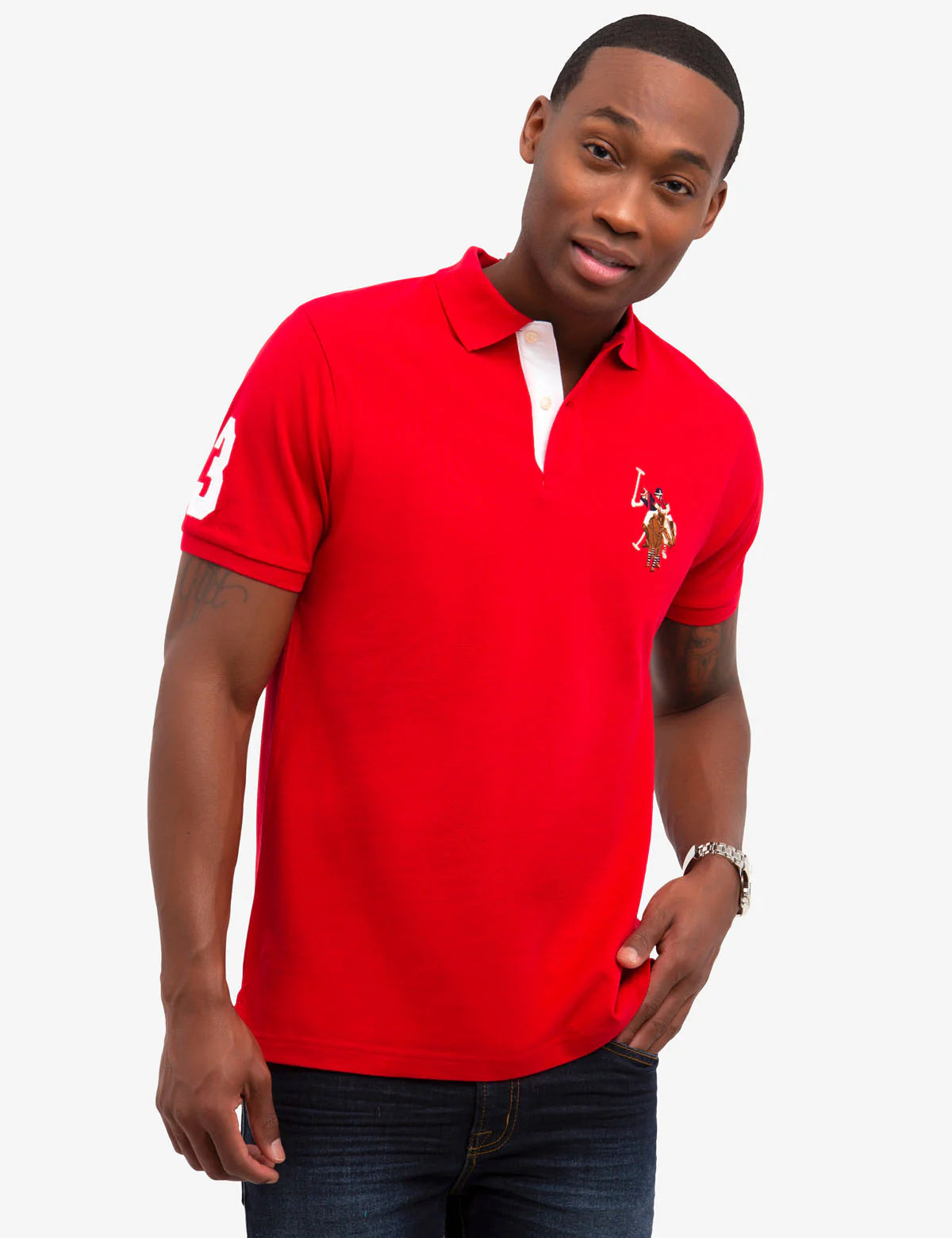 U.S. Polo Assn. Big Pony Pique Mens Regular Fit Short Sleeve Polo Shirt