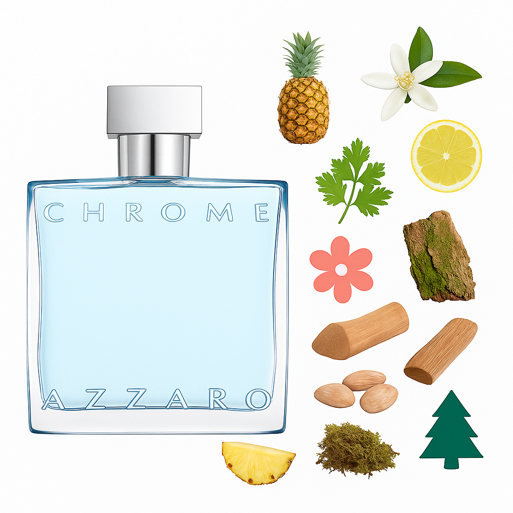 Azuzaro Men's Chrome EDT