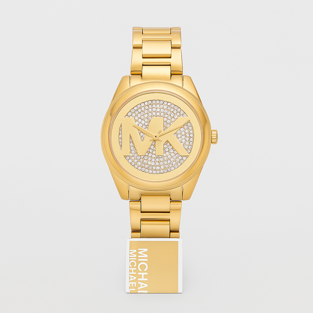 Michael Kors Women's Janelle Three-Hand Gold-Tone Stainless Steel Watch