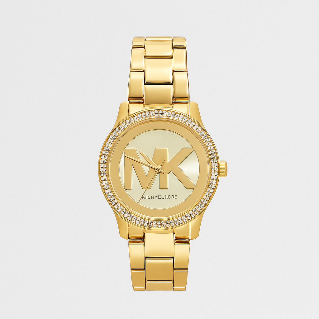 Michael Kors Women's Tibby Three-Hand Gold-Tone Stainless Steel Watch