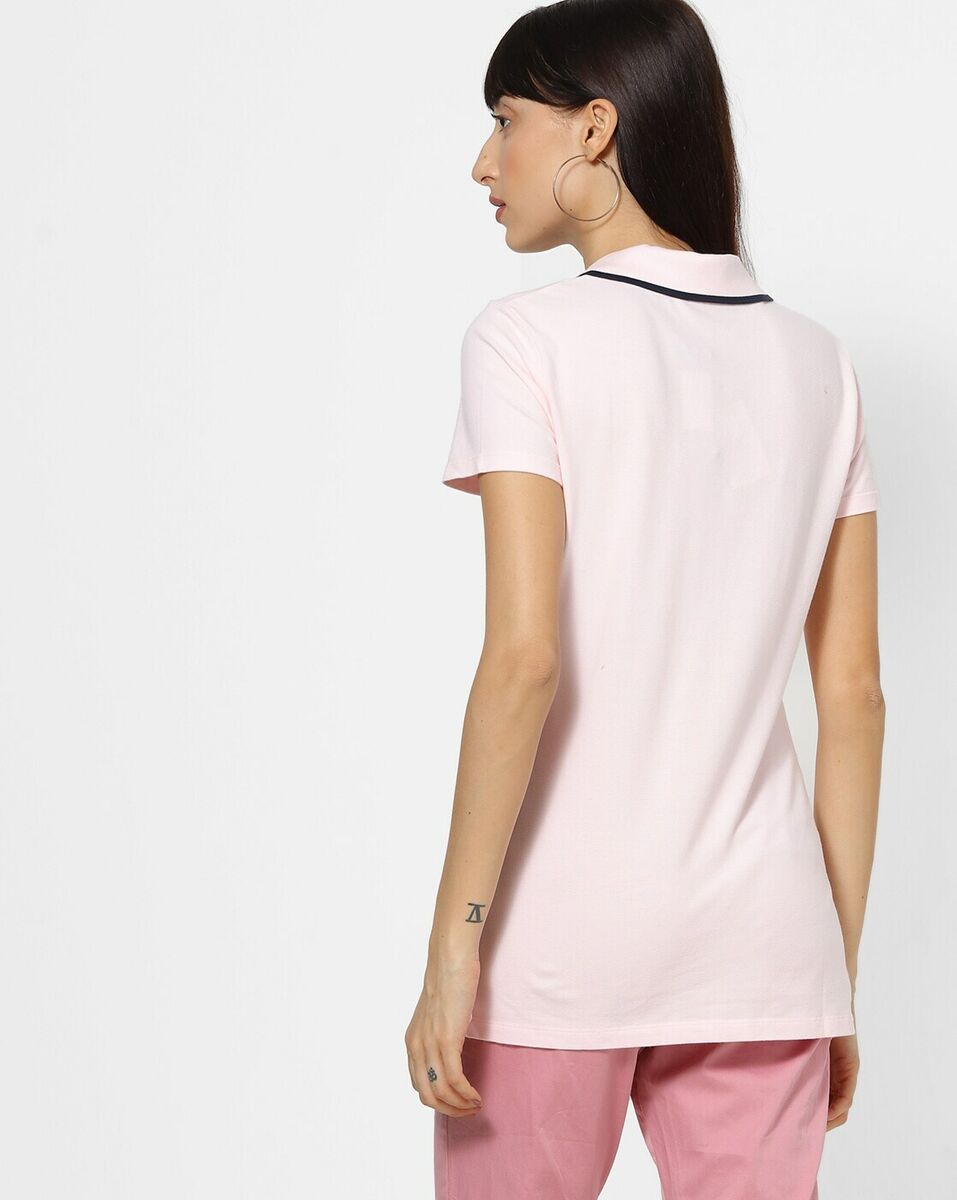 Tommy Hilfiger Wanita Pendek Sleeve Polo Shirt