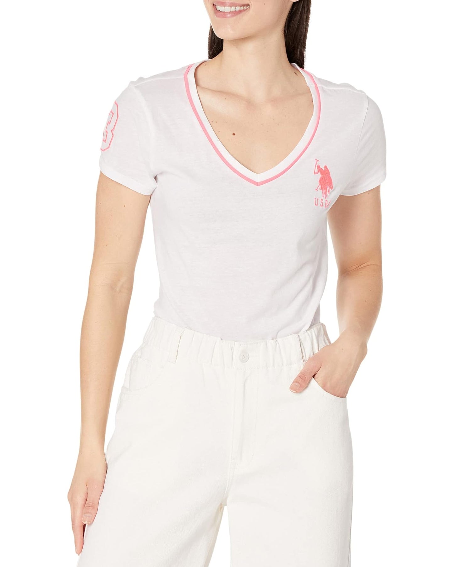 U.S. Polo Assn. Women's V Neck T-Shirt