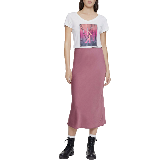 Calvin Klein Women's Palm Sunset V-Neck T-Shirt