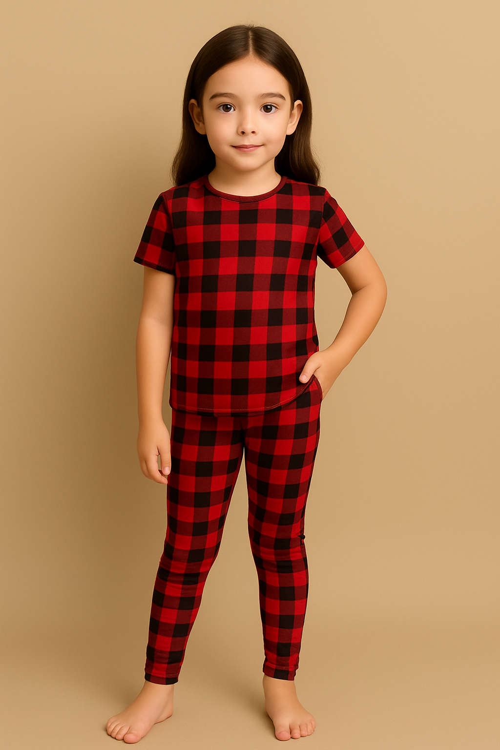 Graphic Pajama Set For Girls