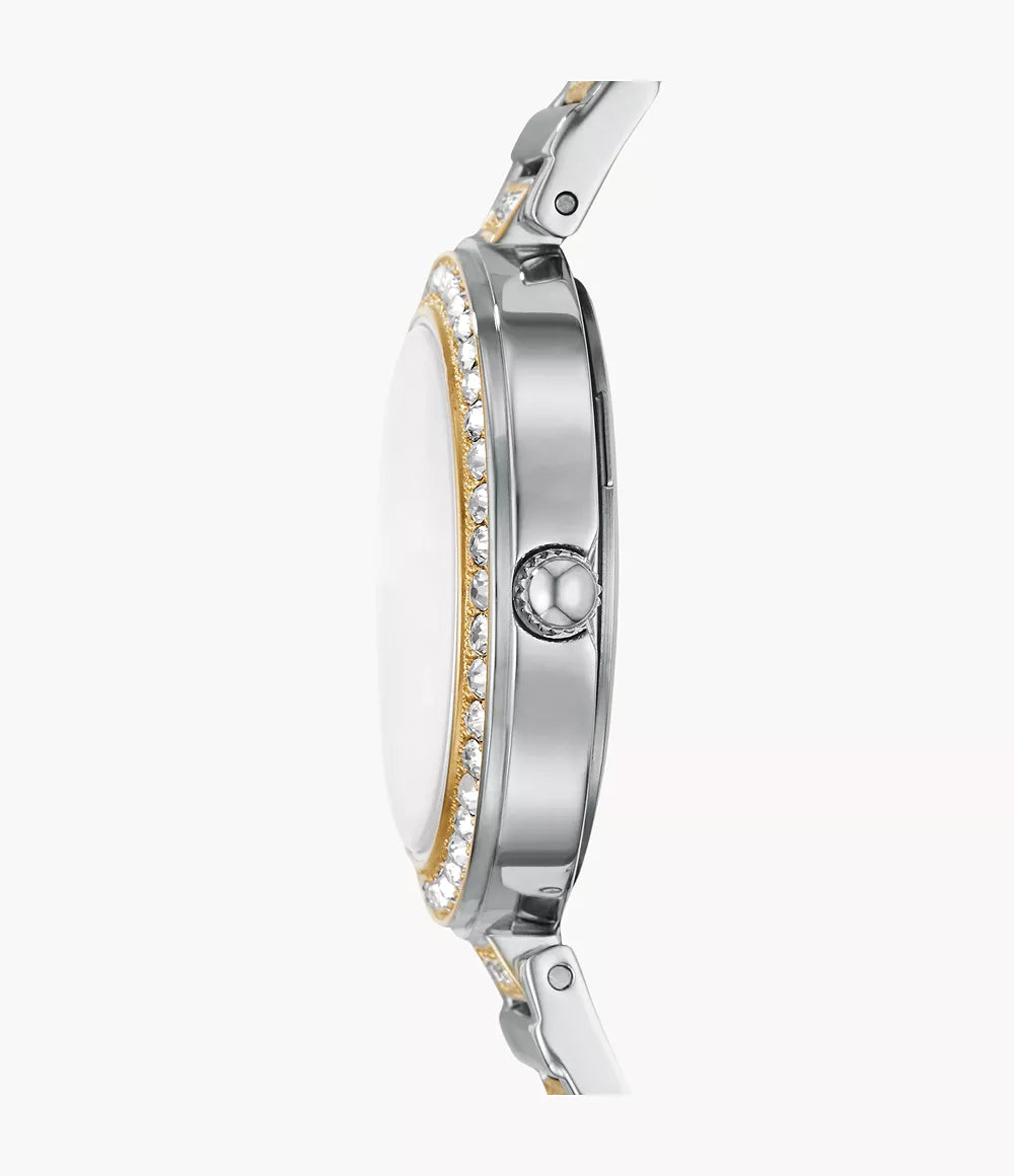 Fossil Karli Three-Hand Two-Tone Stainless Steel Watch
