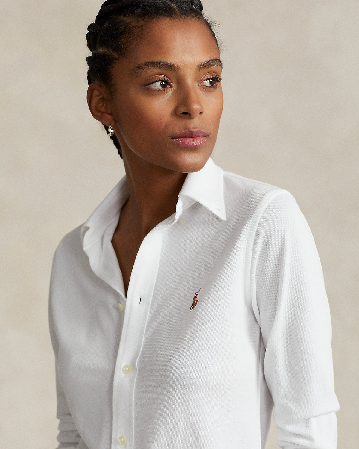 Ralph Lauren Slim Fit Knit Cotton Oxford Shirt