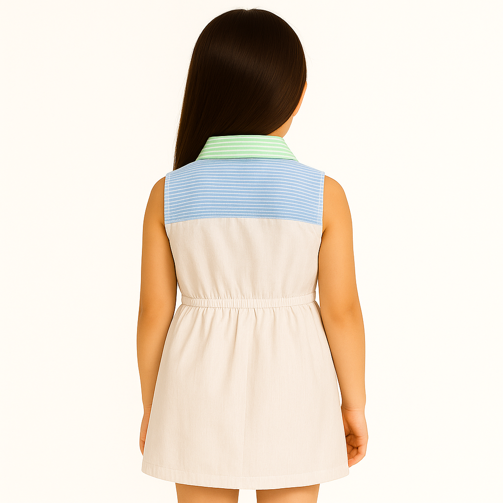 Tommy Hilfiger Kids' Sleeveless Mixed Stripe Dress