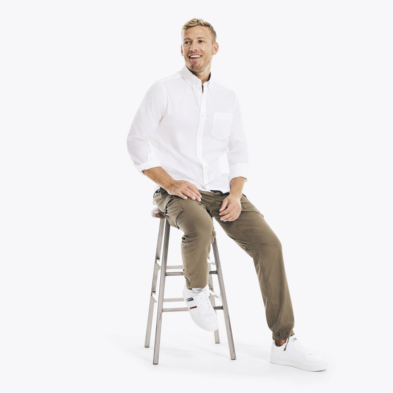 Nautica Solid Oxford Shirt