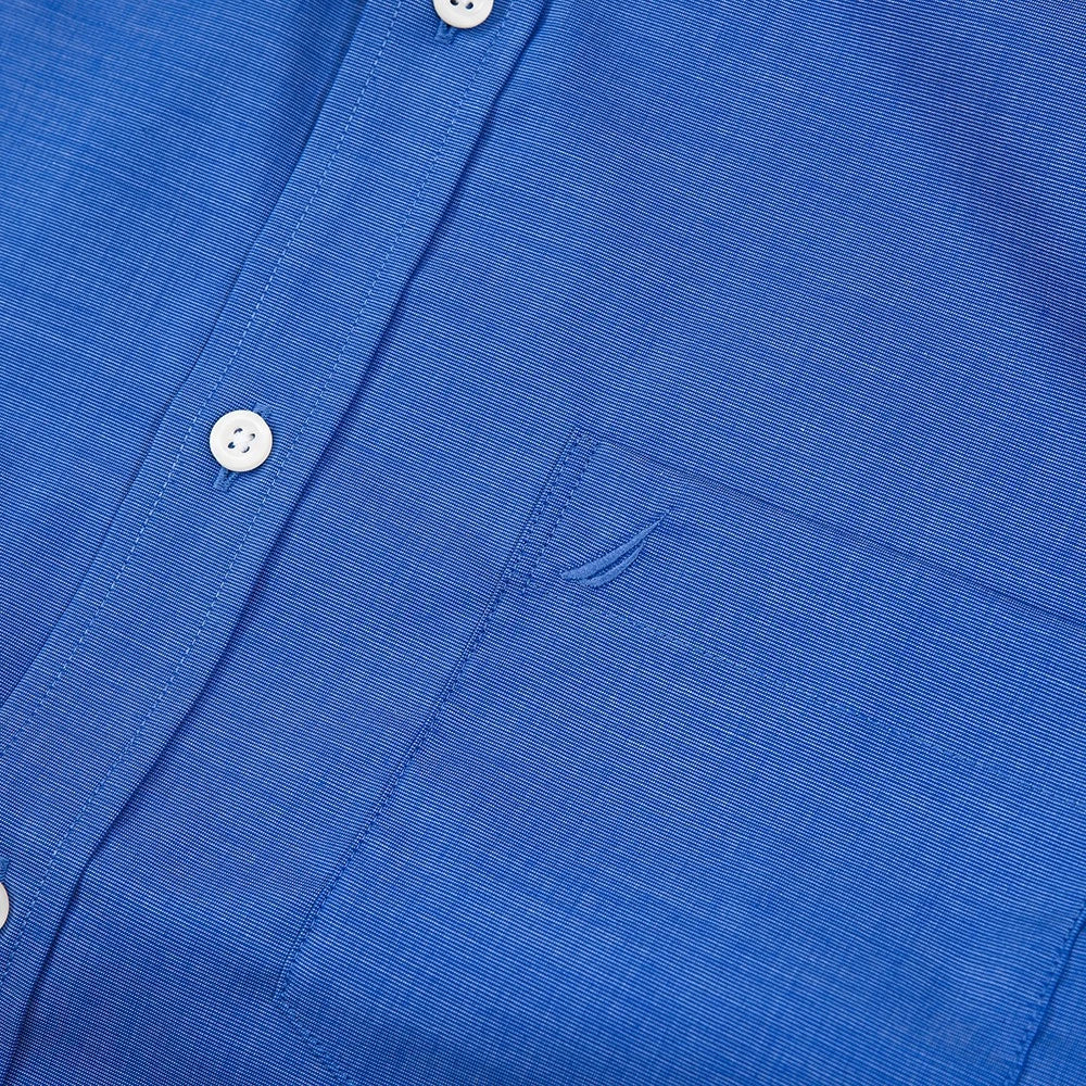 Nautica Mens Wrinkle-Resistant Wear To Work Short-Sleeve Shirt