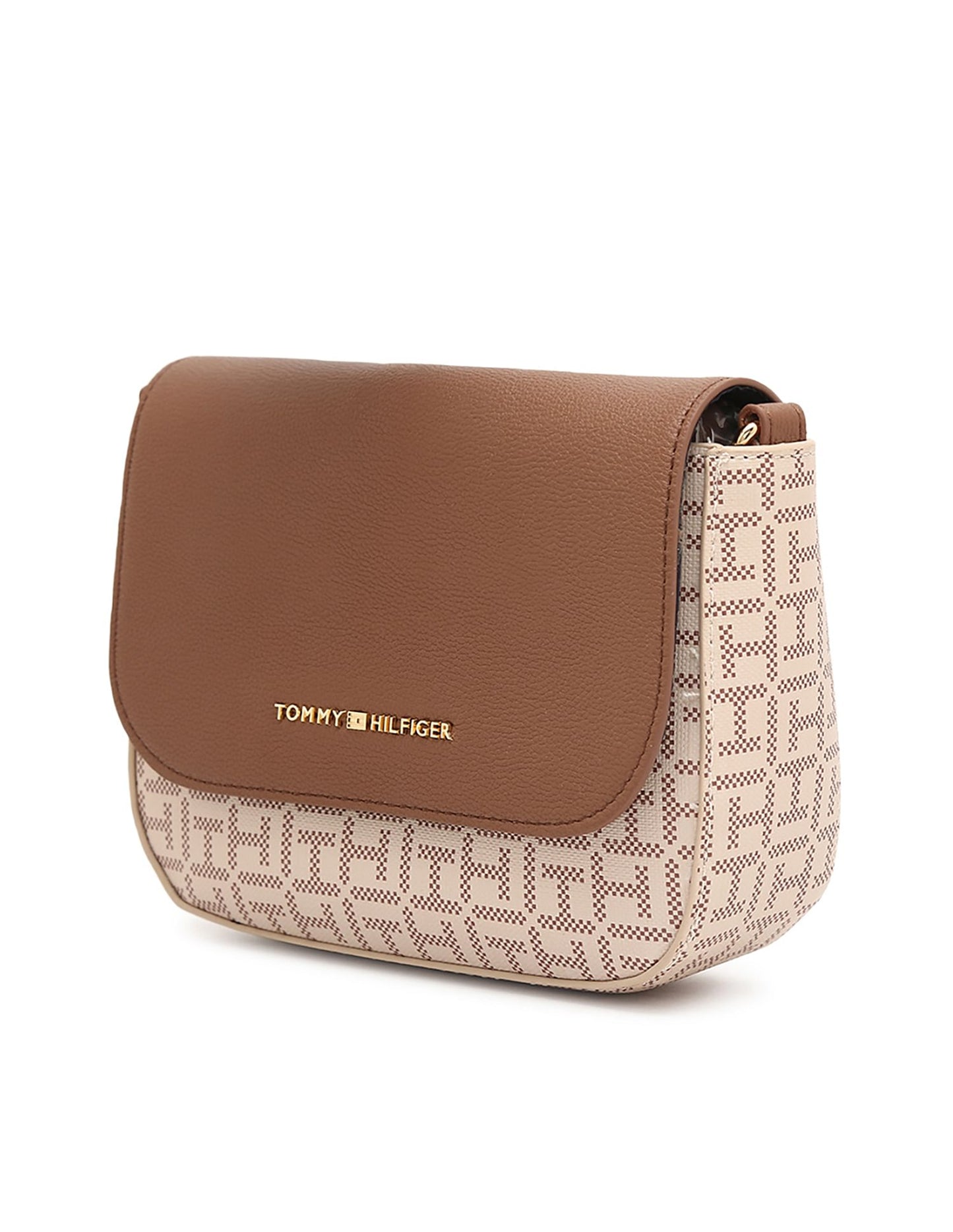 Tommy Hilfiger Womens Beige Color Handbag