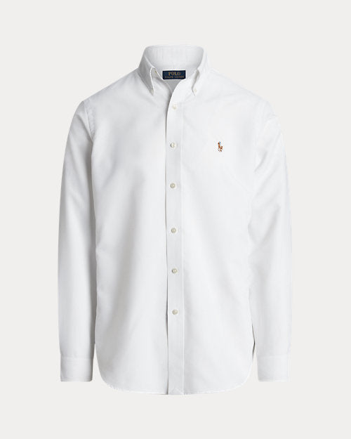 Ralph Lauren White Regular-fit cotton shirt with button-down collar