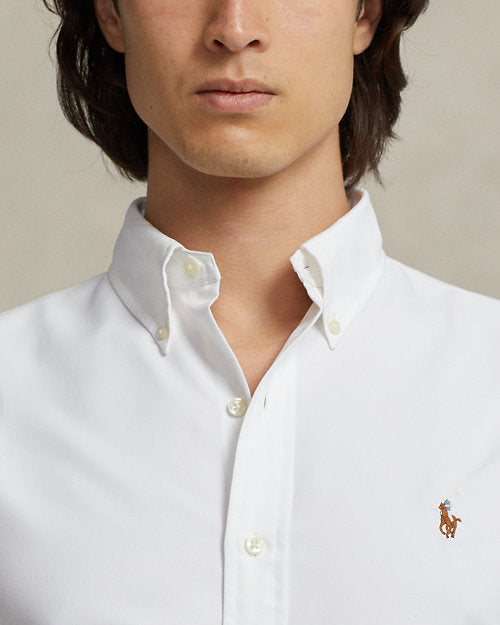 Ralph Lauren White Regular-fit cotton shirt with button-down collar