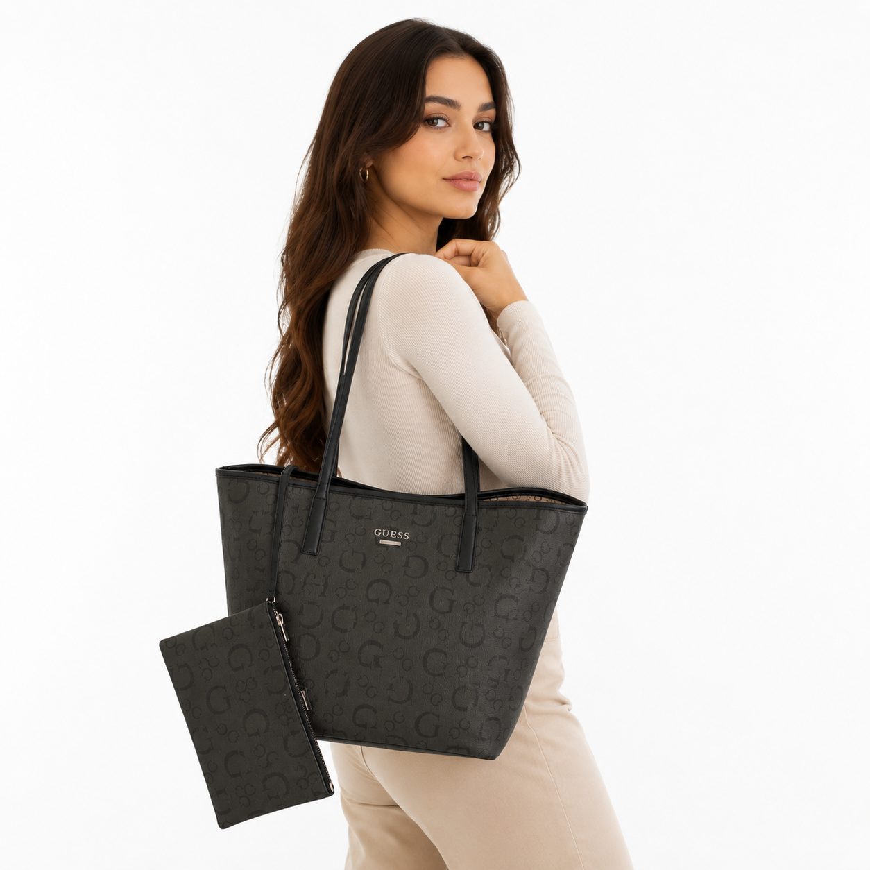 Guess Power Play Tote Bag Set