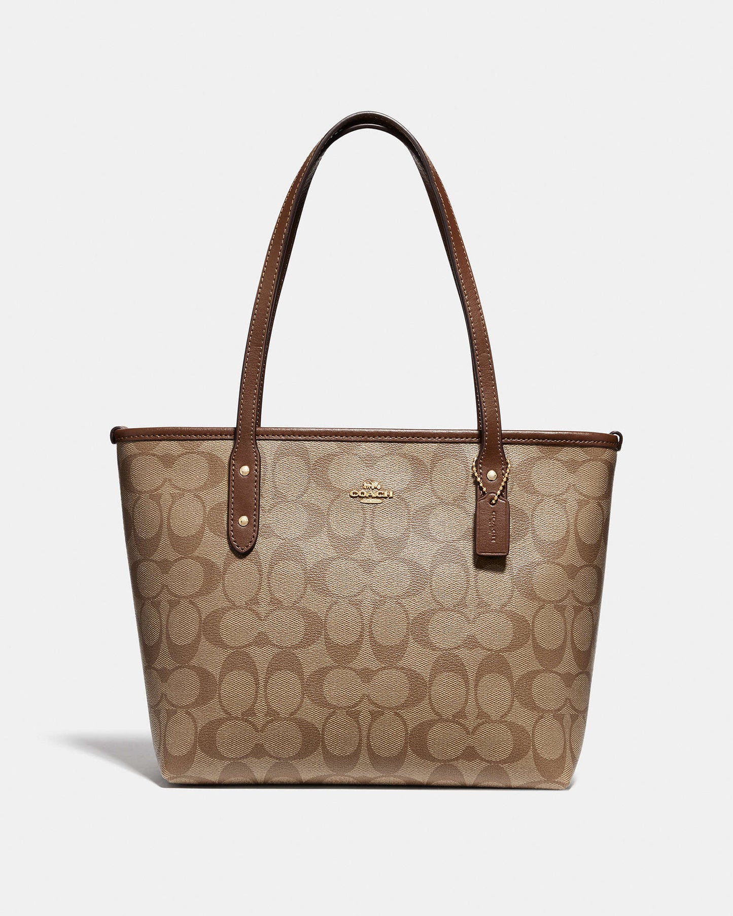 Coach City Tote in Signature Canvas Shoulder Bag