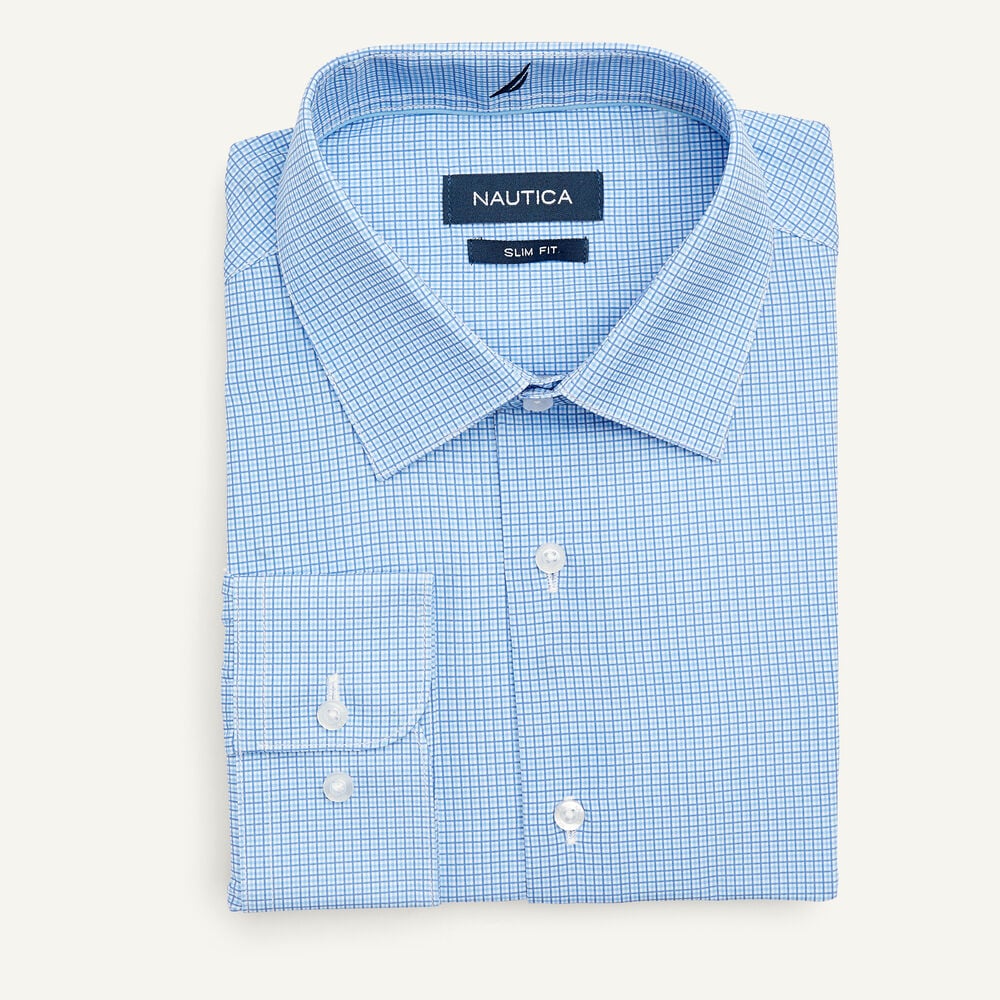 Nautica WRINKLE-RESISTANT PLAID WEAR TO WORK SHORT-SLEEVE SHIRT
