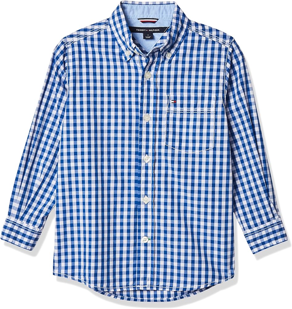 Tommy Hilfiger Big Boys Long-Sleeve Baxter Plaid Shirt