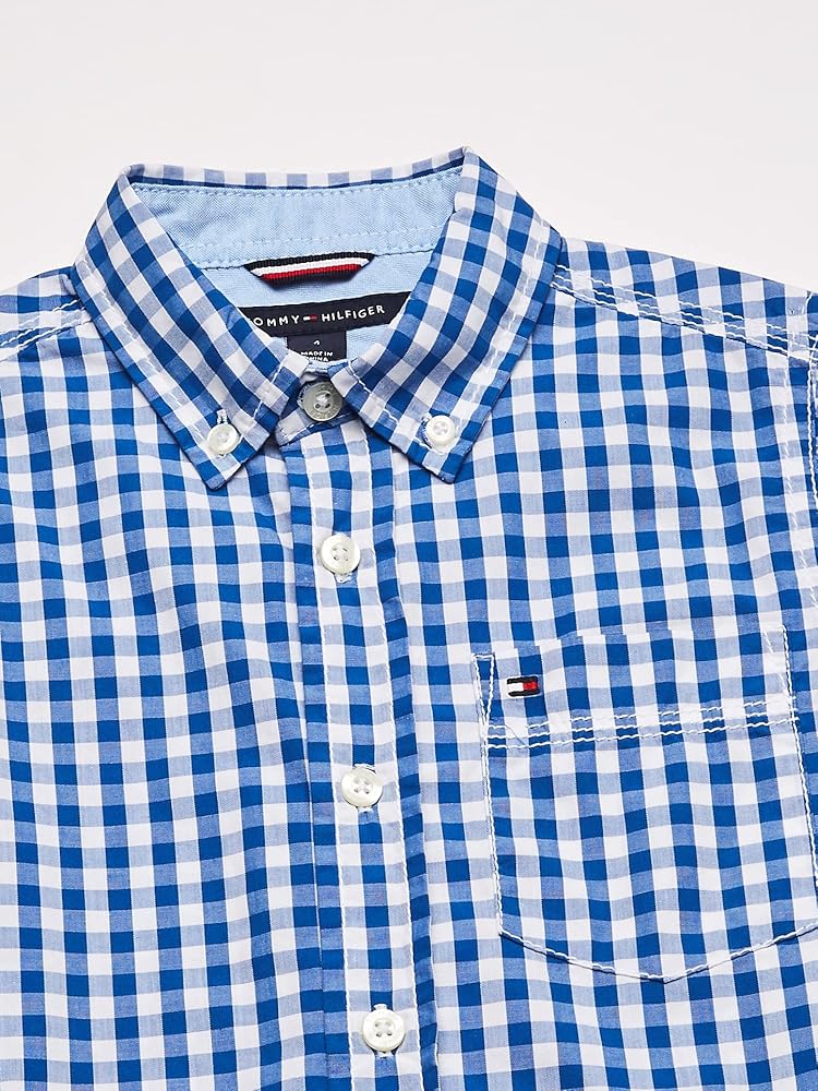Tommy Hilfiger Big Boys Long-Sleeve Baxter Plaid Shirt