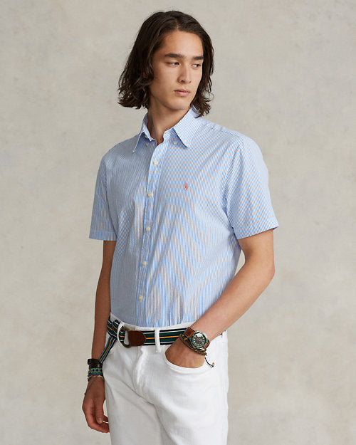 Ralph Lauren Men's RL Prepster Classic Fit Seersucker Shirt
