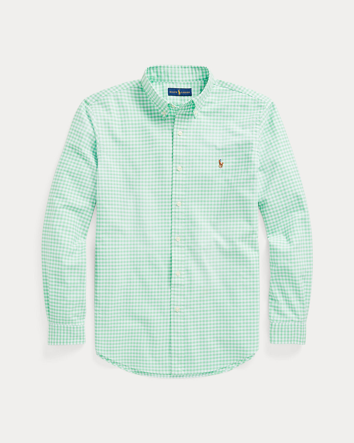 Polo Ralph Lauren Men's Green Gingham Shirt