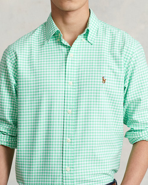 Polo Ralph Lauren Men's Green Gingham Shirt