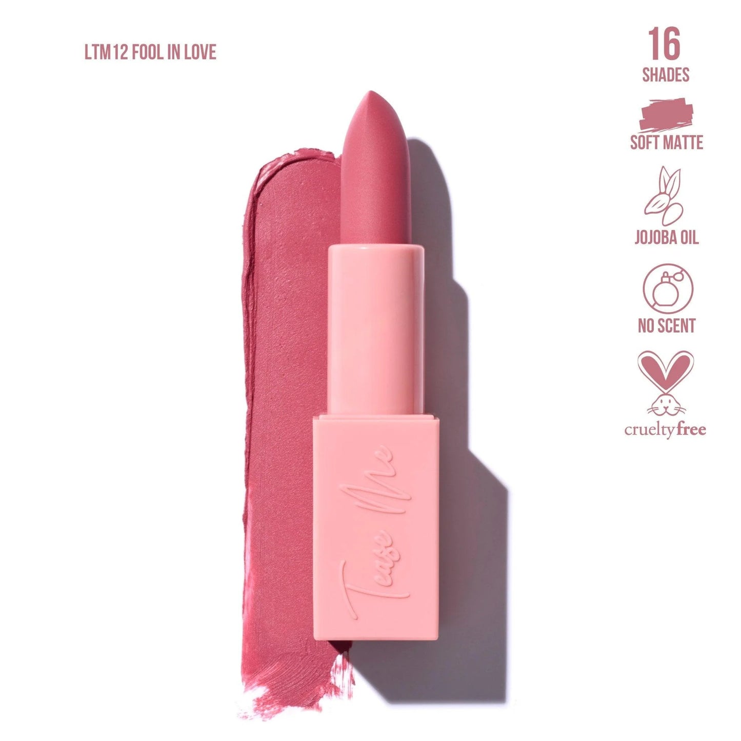 Beauty Creations Tease Me Soft Matte Lipstick