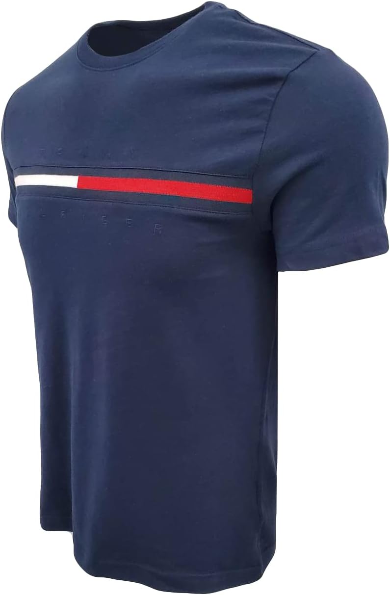 Tommy Hilfiger Men's Short Sleeve Signature Stripe Graphic T-Shirt