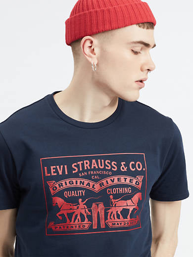 Levi's Two-horse Pull Graphic Tee Shirt