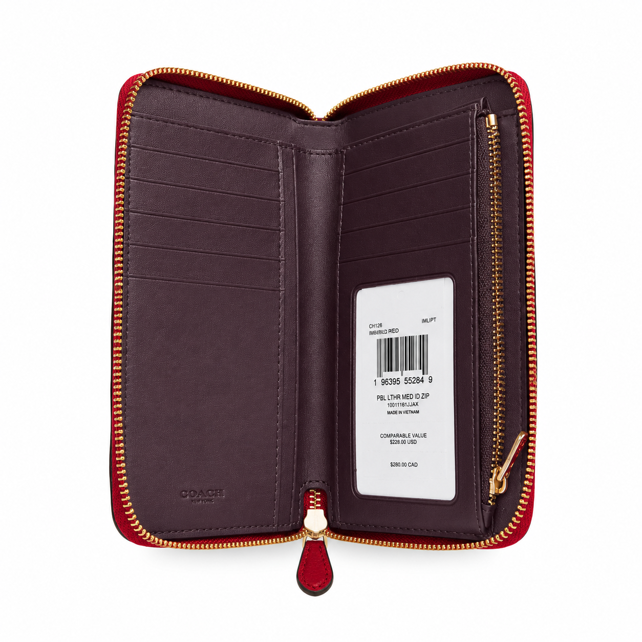 Coach Medium Id Zip Wallet