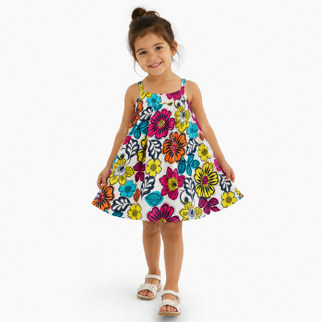 Gap Kids Smocked Ruffle Midi Dress