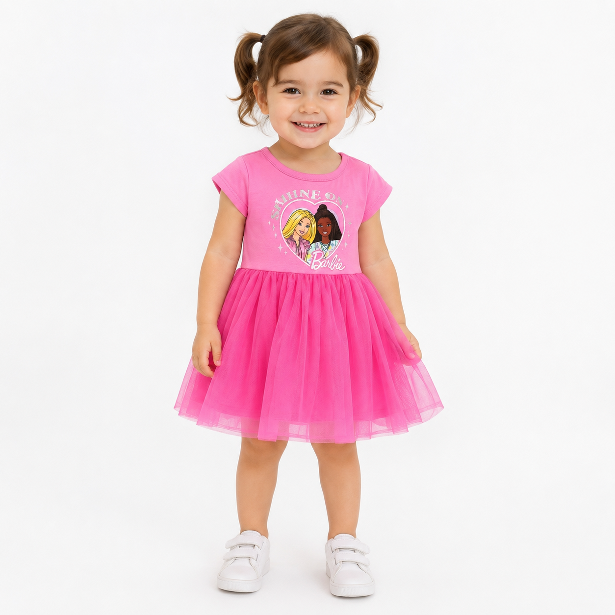 Barbie Toddler Girls Shine On Short Sleeve Dress