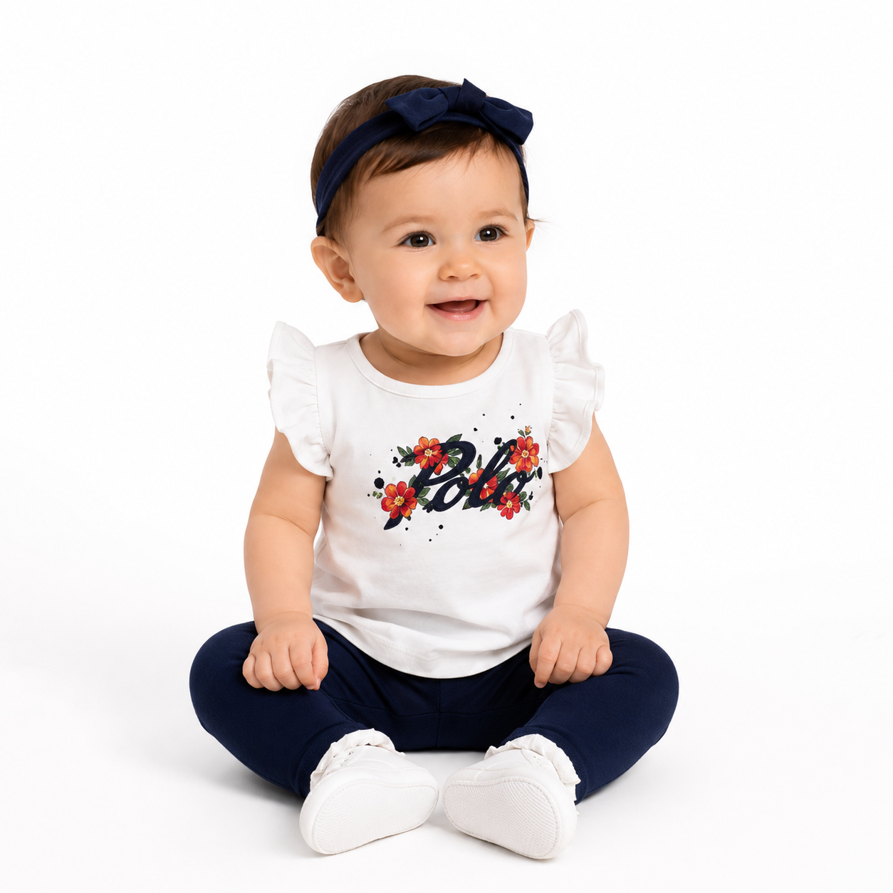 Ralph Lauren Graphic Logo Print Top and Bottom for Toddlers 