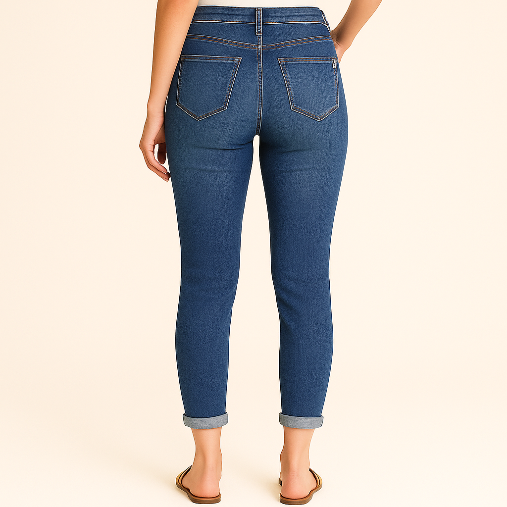 1822 Denim Adrianna mid rise cropped ankle jeans