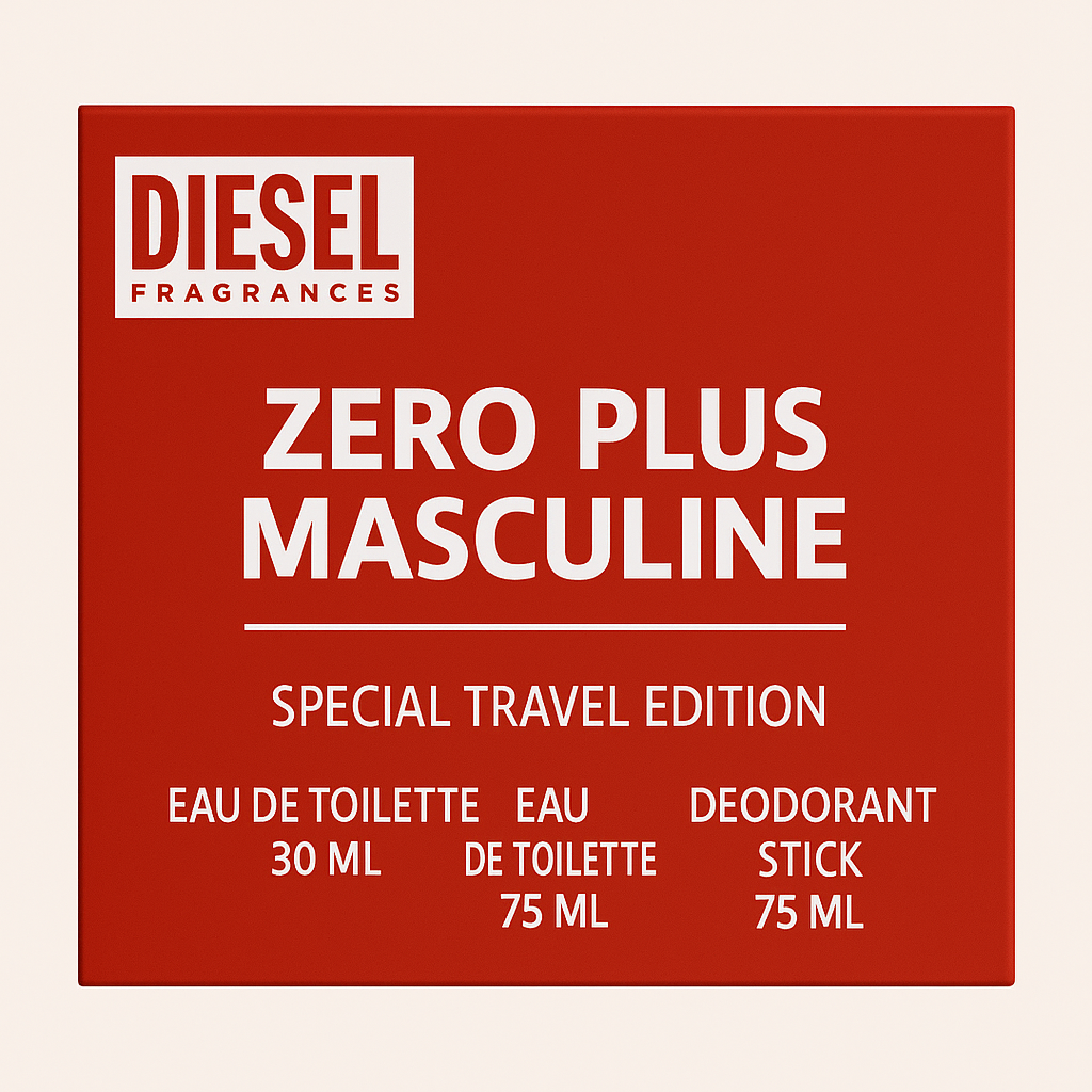 Diesel Men's Zero Plus Masculine Gift Set Fragrances