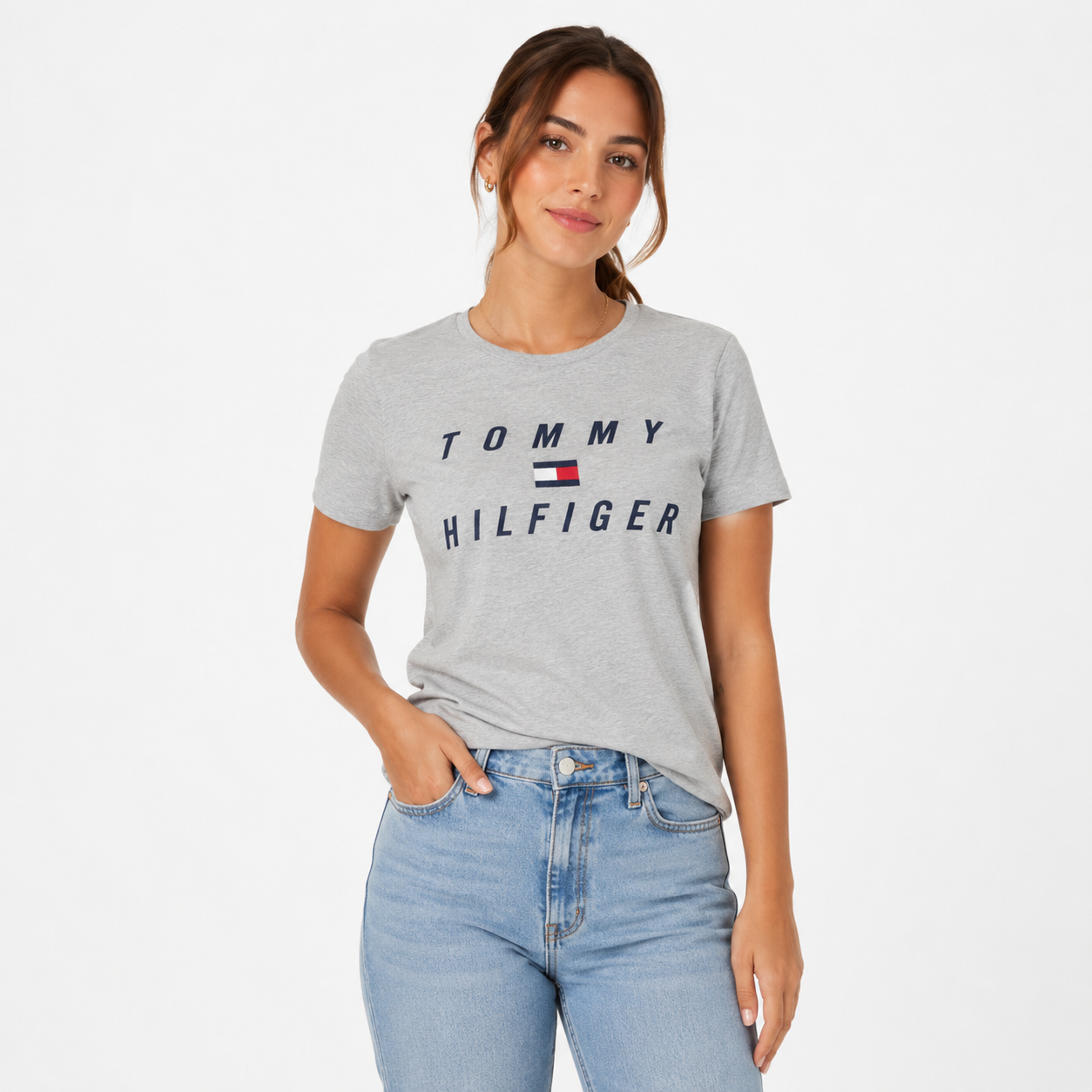 Tommy Hilfiger Womens Short Sleeve Logo T-shirtT-Shirt