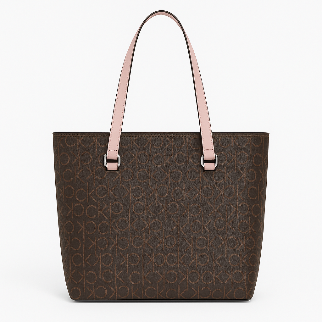 Calvin Klein Monogram Chainlink Tote Bag