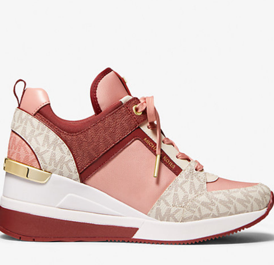 Michael Kors Georgie Mixed-Media Trainer