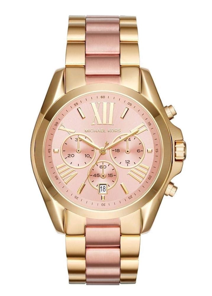 Michael Kors Watch, Chronograph, MICHAELKORS, Women's, Men's, Unisex, gold, Bracelet Type