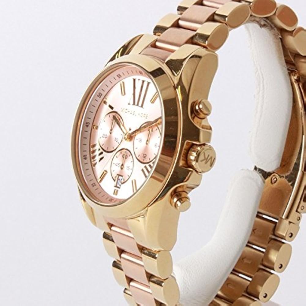 Michael Kors Watch, Chronograph, MICHAELKORS, Women's, Men's, Unisex, gold, Bracelet Type