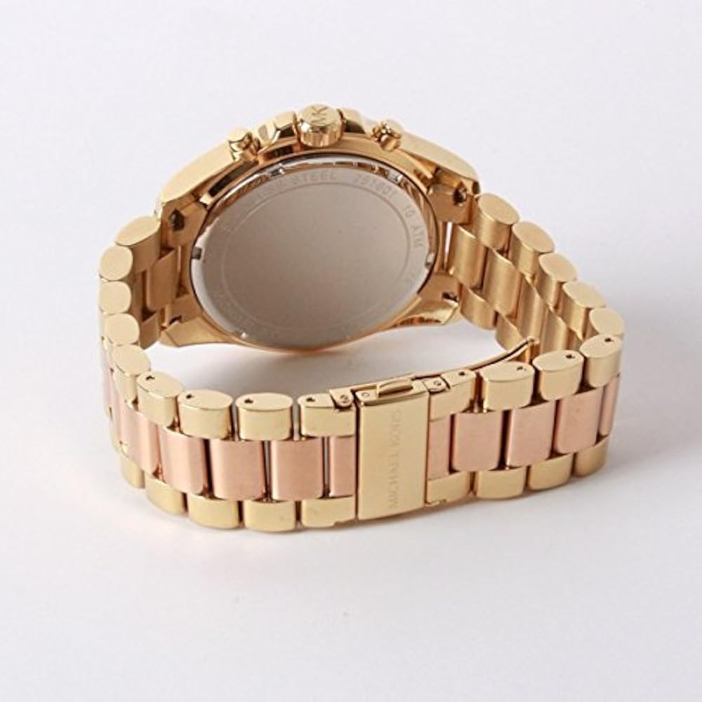 Michael Kors Watch, Chronograph, MICHAELKORS, Women's, Men's, Unisex, gold, Bracelet Type