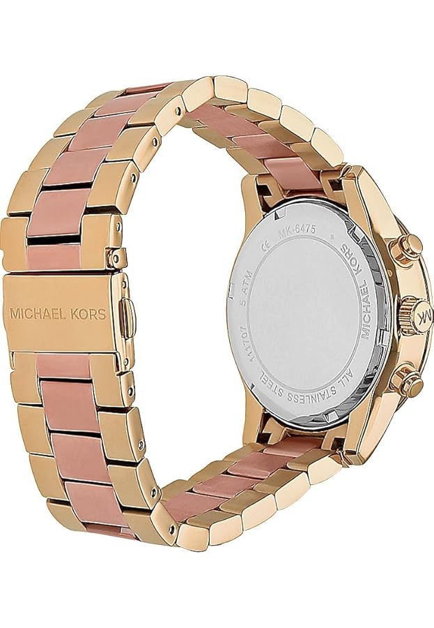 Michael Kors Reloj Bryant para Mujer, 37mm Movimiento cronógrafo de Cuarzo con Correa de Acero Inoxidable