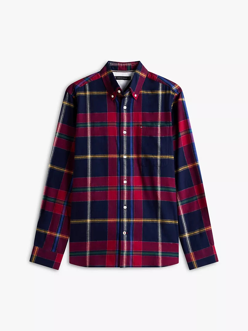 Tommy Hilfiger-Plaid Brushed Flannel Shirt