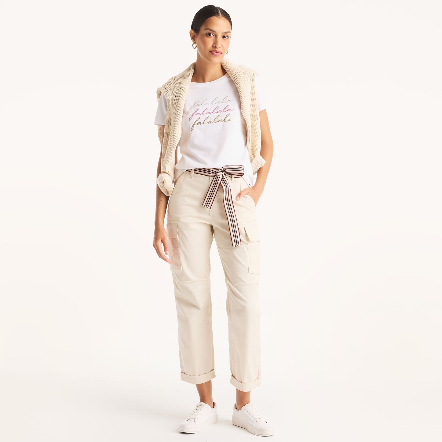Nautica Sequin Fa-La-La-La-La Graphic T-Shirt