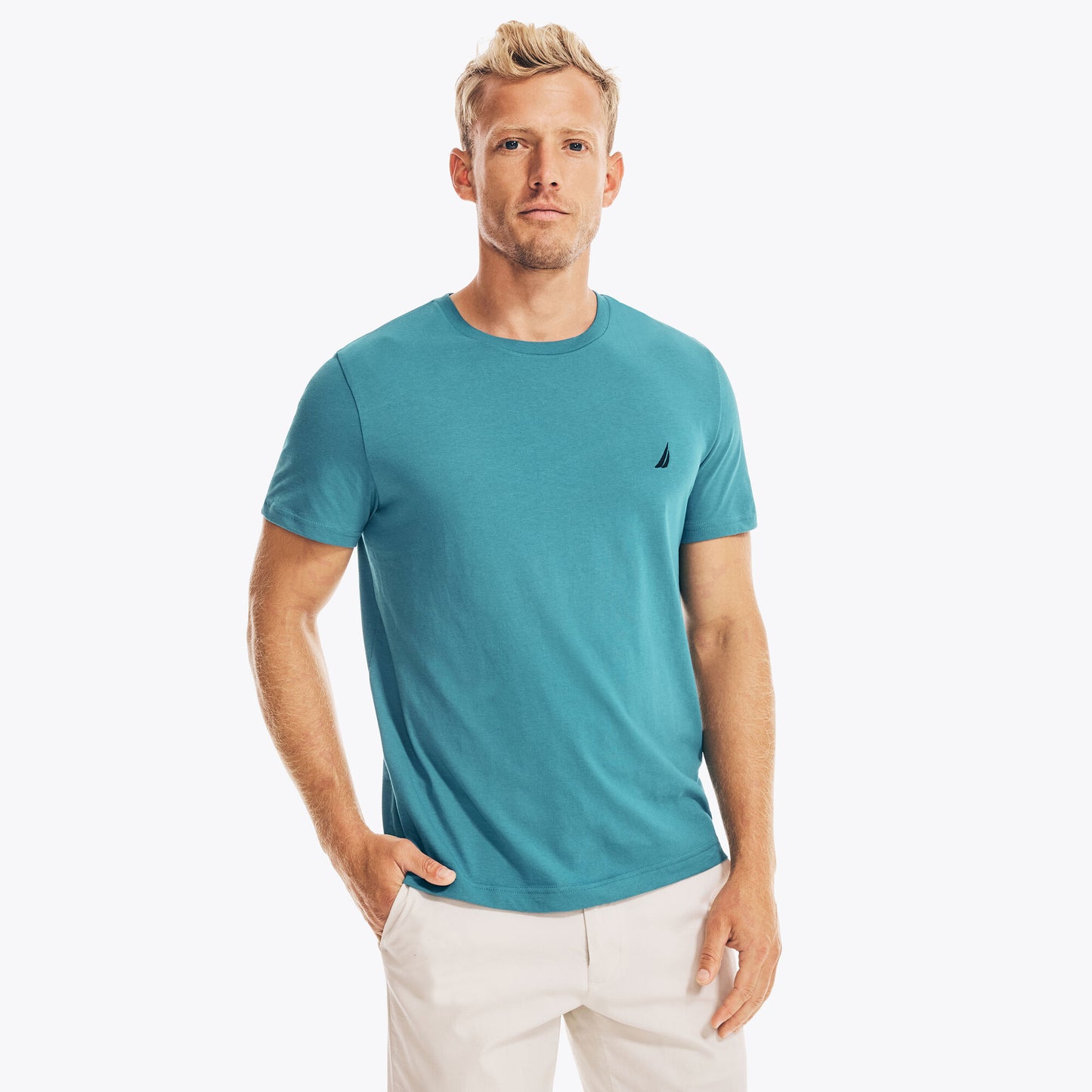 Nautica Solid Crewneck T-Shirt